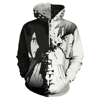 Hoodies Anime Naruto Black White Patchwork Hoodies with Hat Men Hoodie Hooded Sweatshirt Streetwear Sudaderas Para Hombre
Hoodies Anime Naruto Black White Patchwork Hoodies with Hat Men Hoodie Hooded Sweatshirt Streetwear Sudaderas Para Hombre