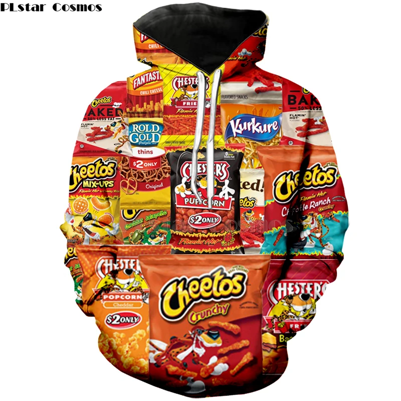 Newest Hot Cheetos 3D Hoodies food Harajuku Men Women Long Sleeve PulloVer Hooded Sweatshirt Casual Printed Brand Tracksuit
Newest Hot Cheetos 3D Hoodies food Harajuku Men Women Long Sleeve PulloVer Hooded Sweatshirt Casual Printed Brand Tracksuit