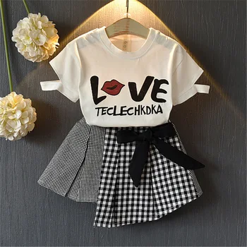 Mihkalev girl summer outfit set 2020 cotton kids tracksuit short sleeve tshirt+skirt 2pieces children clothes set baby clothing
Mihkalev girl summer outfit set 2020 cotton kids tracksuit short sleeve tshirt+skirt 2pieces children clothes set baby clothing