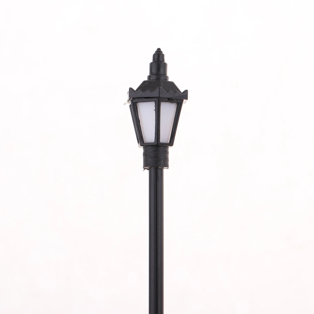 20pc 10cm Model Railway Train Lamp Garden Street Lights HO OO Scale LEDs NEW 1:75