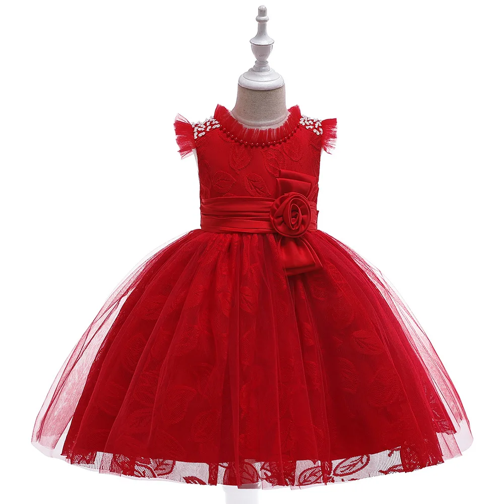 Children's Dress Princess Dress Flying Sleeve Lace Pearl Bow Dress Children's Day Wedding Costume Kids Party for Girl Clothes
Children's Dress Princess Dress Flying Sleeve Lace Pearl Bow Dress Children's Day Wedding Costume Kids Party for Girl Clothes