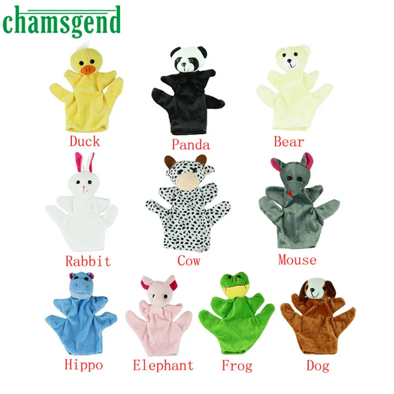 

Chamsgend Hot Baby Child Zoo Farm Animal Hand Glove Puppet Finger Sack Plush Toy Levert Dropship Aug31