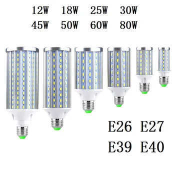 Lampadas 5730 SMD LED Lamp E27 E26 E39 E40 12W 18W 25W 30W 45W 50W 60W 80W AC 110V 220V Led bulbs Lights High Luminous Spotlight
Lampadas 5730 SMD LED Lamp E27 E26 E39 E40 12W 18W 25W 30W 45W 50W 60W 80W AC 110V 220V Led bulbs Lights High Luminous Spotlight