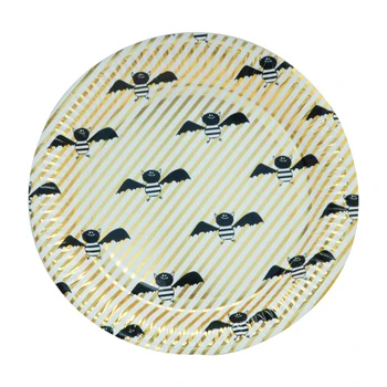 10pcs Halloween Disposable Black Bat Golden Foil Stripe Paper Plates Eco-friendly Party Meal Dessert Appetizer Plate
10pcs Halloween Disposable Black Bat Golden Foil Stripe Paper Plates Eco-friendly Party Meal Dessert Appetizer Plate