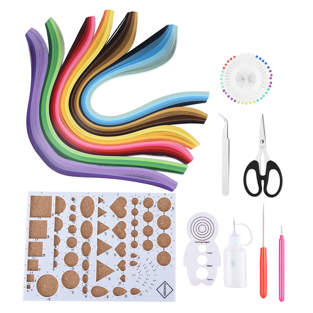 14PCS Paper Quilling DIY Kits with 6 Colors Quilling Strips DIY Hand Crafts Tool Set Decoration Pressure Relief Gift
14PCS Paper Quilling DIY Kits with 6 Colors Quilling Strips DIY Hand Crafts Tool Set Decoration Pressure Relief Gift