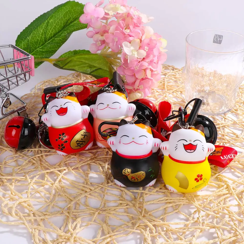New Fashion Women Lucky Cat Keychain Wealth Health Attraction Key Ring Fortune Bell Car Handbag Keyring Decoration Kids Gift
New Fashion Women Lucky Cat Keychain Wealth Health Attraction Key Ring Fortune Bell Car Handbag Keyring Decoration Kids Gift