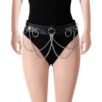 Sexy Leather Waist Belt Gothic Steampunk Metal Chain Harness Black Women Garter Adjustable Body Cage Party Club Dance Rave Wear
Sexy Leather Waist Belt Gothic Steampunk Metal Chain Harness Black Women Garter Adjustable Body Cage Party Club Dance Rave Wear