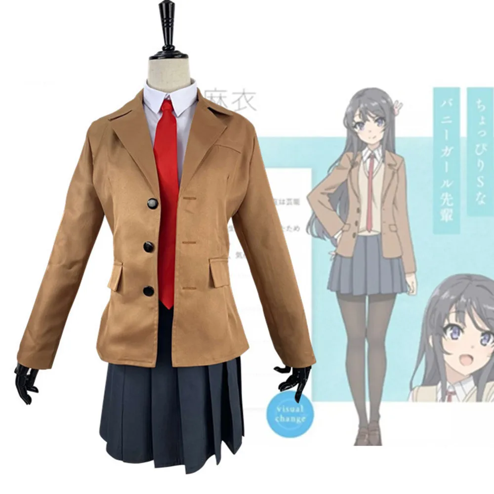 Seishun Buta Yarou wa Sakurajima Mai School Uniform Dress Outfit Anime Cosplay Costumes 2019 Girl's Japanese school uniform
Seishun Buta Yarou wa Sakurajima Mai School Uniform Dress Outfit Anime Cosplay Costumes 2019 Girl's Japanese school uniform