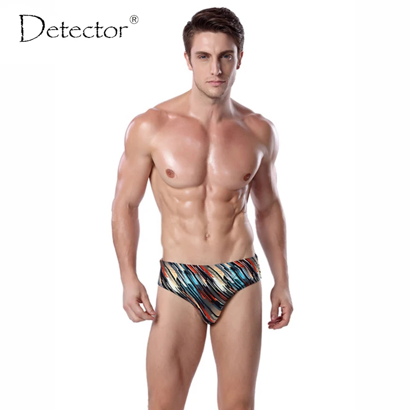 Фото Detector Swimwear Men sharkskin water repellent men's swimming swim trunks Sport shorts classic men swimwear | Спорт и