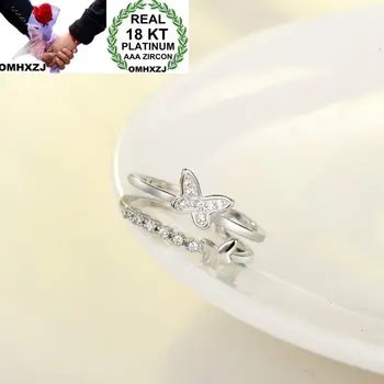 OMHXZJ Wholesale European Fashion Woman Girl Party Wedding Gift Butterfly White AAA Zircon 18KT White Gold Ring RR677
OMHXZJ Wholesale European Fashion Woman Girl Party Wedding Gift Butterfly White AAA Zircon 18KT White Gold Ring RR677