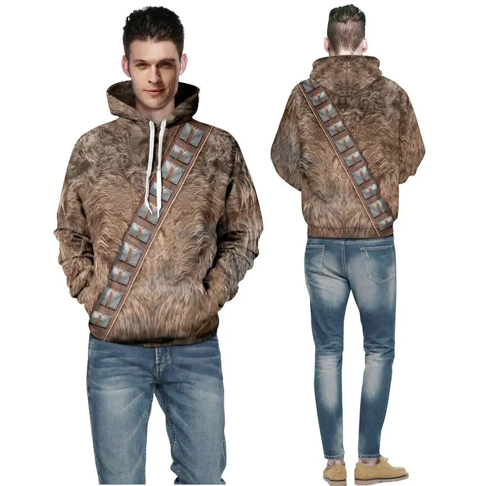 

Star Wars I Am Chewie Chewbacca Hoodie Costume Furry Costume Hooded Coat Star Wars Men Woman Jacket Cosplay costume