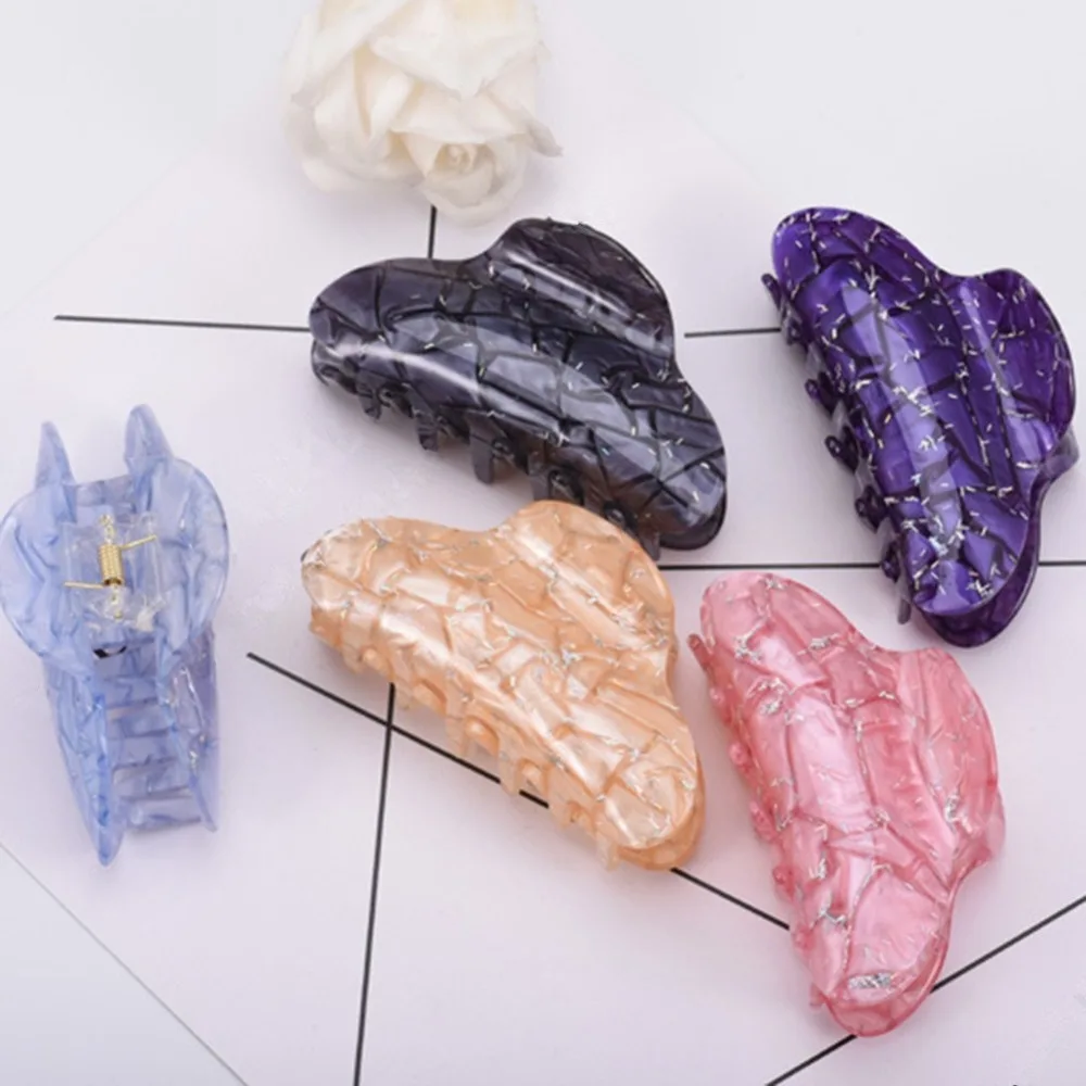Large Size 9cm Acrylic Hair Claws Clips For Women Girls Hairpin Crab Clamp Banana Grips Hair Accessories
Large Size 9cm Acrylic Hair Claws Clips For Women Girls Hairpin Crab Clamp Banana Grips Hair Accessories