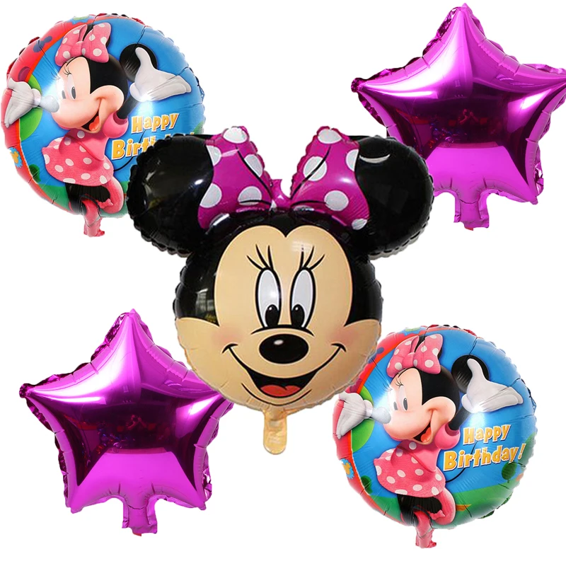 5pcs Happy birthday balloon mickey minnie mouse 18 inch round shape Foil Balloons Baby party decoration globos Mtrong Te
5pcs Happy birthday balloon mickey minnie mouse 18 inch round shape Foil Balloons Baby party decoration globos Mtrong Te