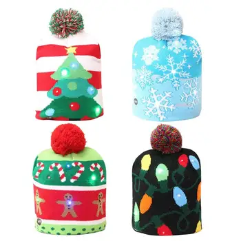 LED Christmas Hat Cap Cute Winter Warm Xmas Tree Knitted Cap Decoration Gifts Kids Hats Christmas Costume Supplies
LED Christmas Hat Cap Cute Winter Warm Xmas Tree Knitted Cap Decoration Gifts Kids Hats Christmas Costume Supplies