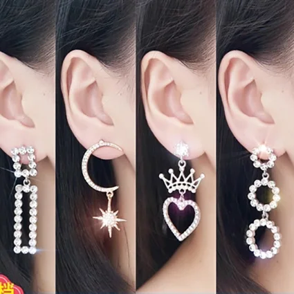 5 Types Woman Dangle Earrings 1 Pair Ear Accessories Red Heart Zircon Crystal Fashion Jewelry Wedding Party Gift
5 Types Woman Dangle Earrings 1 Pair Ear Accessories Red Heart Zircon Crystal Fashion Jewelry Wedding Party Gift