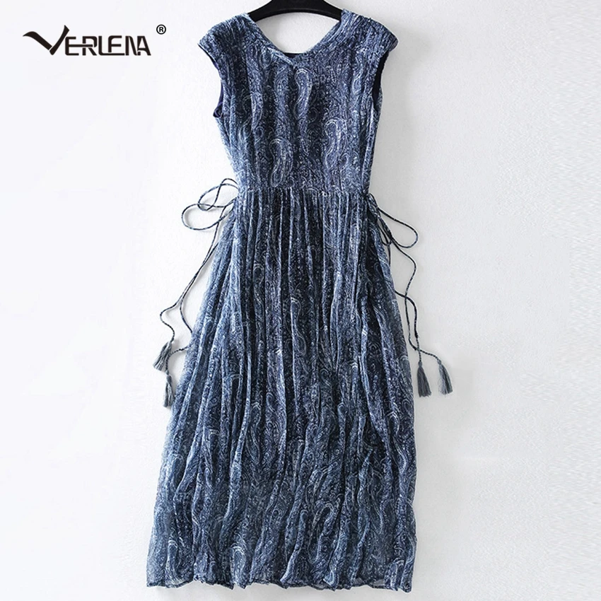 Verlena 2019 Tassel Drawstring Waist Summer Maxi Dress Women V-Neck Sleeveless Floral Lined High Quality Plus Size Silk Dresses
Verlena 2019 Tassel Drawstring Waist Summer Maxi Dress Women V-Neck Sleeveless Floral Lined High Quality Plus Size Silk Dresses