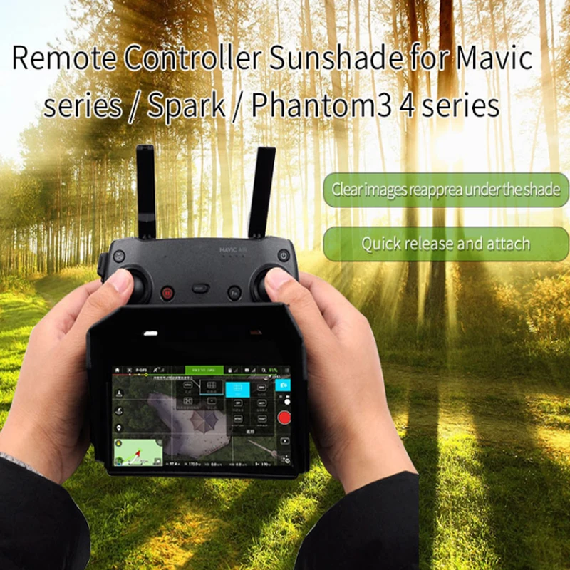 Remote Control Monitor Phone 4.7 - 5.5 Inch Sun hood Sunshade For DJI Mavic Air/Pro/Spark/Phantom4 Pro/inspire accessories
Remote Control Monitor Phone 4.7 - 5.5 Inch Sun hood Sunshade For DJI Mavic Air/Pro/Spark/Phantom4 Pro/inspire accessories