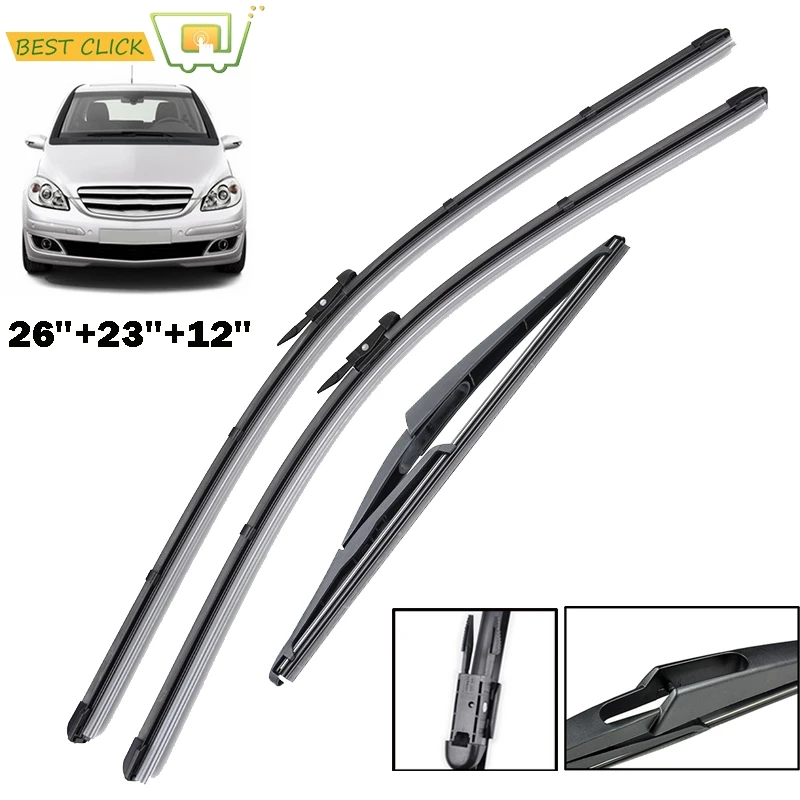 Misima Wiper Blades For Mercedes-Benz A-Class B-Class W169 W245 Front Rear Set 2011 2010 2009 2008 2007 2006 2005 26"23"12"
Misima Wiper Blades For Mercedes-Benz A-Class B-Class W169 W245 Front Rear Set 2011 2010 2009 2008 2007 2006 2005 26"23"12"