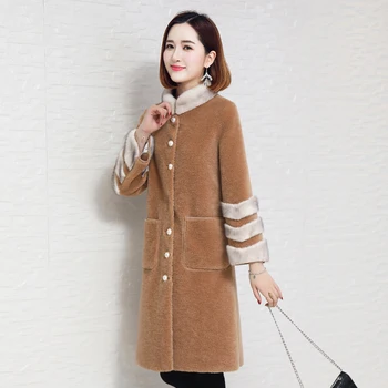 2018 Winter fur coats,Elegant mink collar fur coats long real fur parka winter coats shearling coat LSW003
2018 Winter fur coats,Elegant mink collar fur coats long real fur parka winter coats shearling coat LSW003