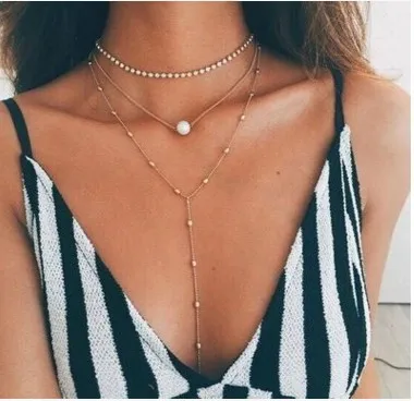 3ps/set Simple Long Statement Multilayer Beads pendant necklace pearl rhinestone crystal ethnic Gypsy girl choker colar necklac
3ps/set Simple Long Statement Multilayer Beads pendant necklace pearl rhinestone crystal ethnic Gypsy girl choker colar necklac