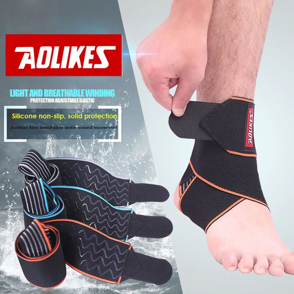 AOLIKES 1PCS Silicone Ankle Support Strap Basketball Football Professional Adjustable Ankle Sleeve Protection Ankle Brace
AOLIKES 1PCS Silicone Ankle Support Strap Basketball Football Professional Adjustable Ankle Sleeve Protection Ankle Brace