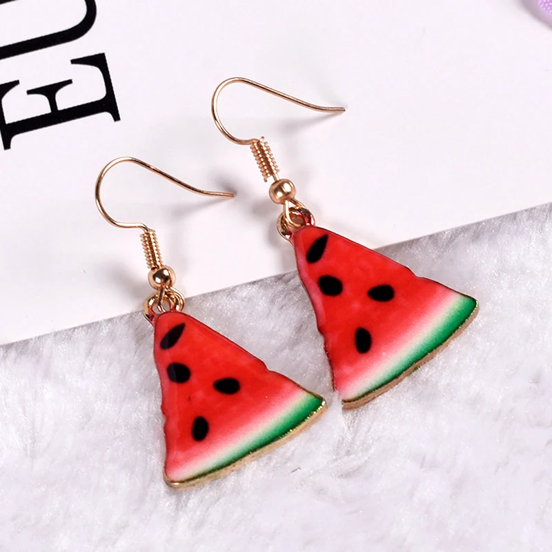 Cute Lovely Female Dangle Drop Earrings Fruit Watermelon Earrings For Women Girls Fashion Party Jewelry
Cute Lovely Female Dangle Drop Earrings Fruit Watermelon Earrings For Women Girls Fashion Party Jewelry
