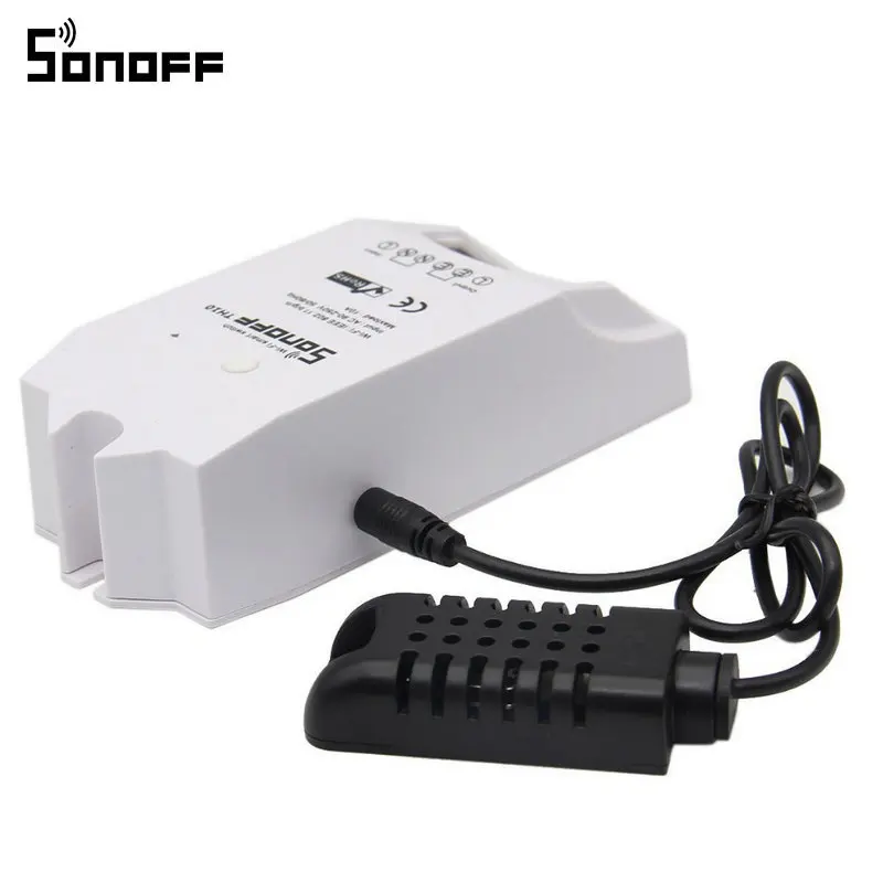 Sonoff TH10/TH16 Smart Home Automation WiFi Smart Switch Temperature And Humidity Sensor Remote controller Via Smartphone
Sonoff TH10/TH16 Smart Home Automation WiFi Smart Switch Temperature And Humidity Sensor Remote controller Via Smartphone