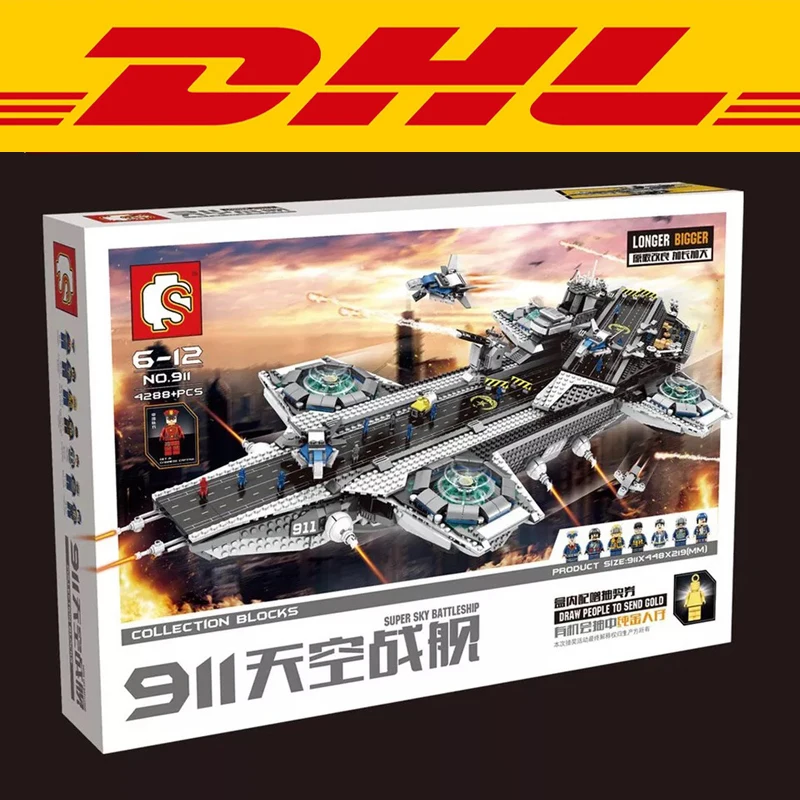 2017 New Sembo SY911 4288Pcs Super Heroes The Shield Hellicarrier Children Educational Model Building Kits Brick Toys Gift 76042
2017 New Sembo SY911 4288Pcs Super Heroes The Shield Hellicarrier Children Educational Model Building Kits Brick Toys Gift 76042