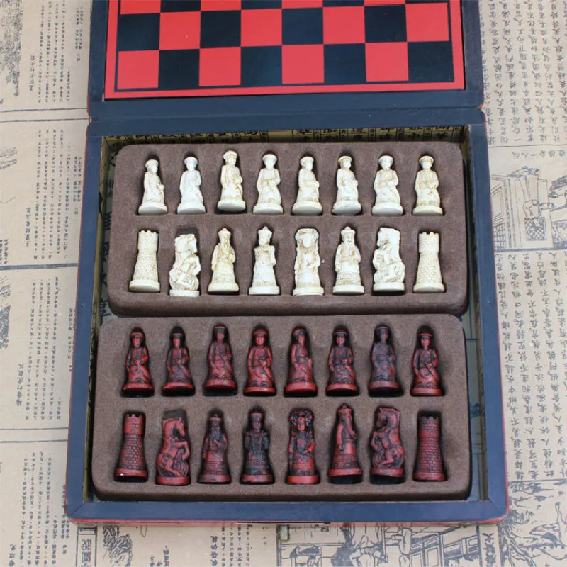 Handmade Antique Chess / Checkerboard Miniature Move Pawn Perspective Qing Imitation Leather Box With Antique Suit
Handmade Antique Chess / Checkerboard Miniature Move Pawn Perspective Qing Imitation Leather Box With Antique Suit