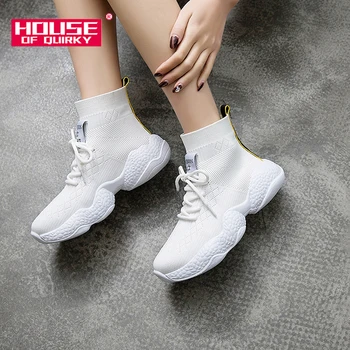 High Top Lace-up Ladies Shoes Comfortable Platform Sneakers Women Casual Shoes Vulcanized Shoes Flats Rubber Autumn Women Shoes
High Top Lace-up Ladies Shoes Comfortable Platform Sneakers Women Casual Shoes Vulcanized Shoes Flats Rubber Autumn Women Shoes
