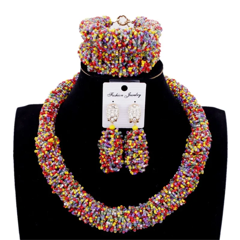 Dudo African Beads Mix Colorful Bold Choker Necklace Set Crystal Nigerian Jewellery Set Free Shipping Wedding Party Set
Dudo African Beads Mix Colorful Bold Choker Necklace Set Crystal Nigerian Jewellery Set Free Shipping Wedding Party Set