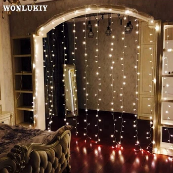 3M x 3M 300 LED Outdoor Home Warm White Christmas Decorative Xmas String Fairy Curtain Lamp Garlands Party Lights For Wedding
3M x 3M 300 LED Outdoor Home Warm White Christmas Decorative Xmas String Fairy Curtain Lamp Garlands Party Lights For Wedding