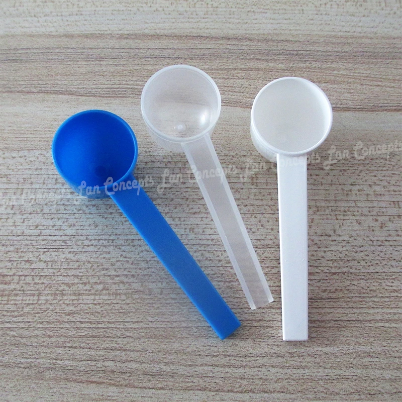 Details of 100pcs Lot 5 Gram Measuring Spoon 5g Plastic Scoop 10ML