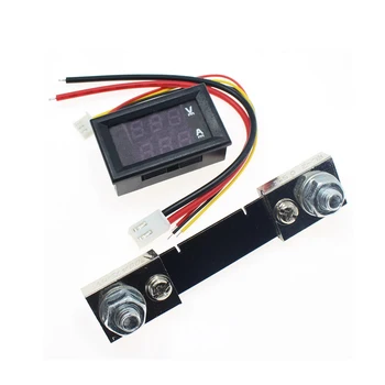 New 0-100V/50A Red Blue Digital Voltmeter Ammeter 2in1 DC Volt Amp Meter W/ Shunt Best Quality
New 0-100V/50A Red Blue Digital Voltmeter Ammeter 2in1 DC Volt Amp Meter W/ Shunt Best Quality