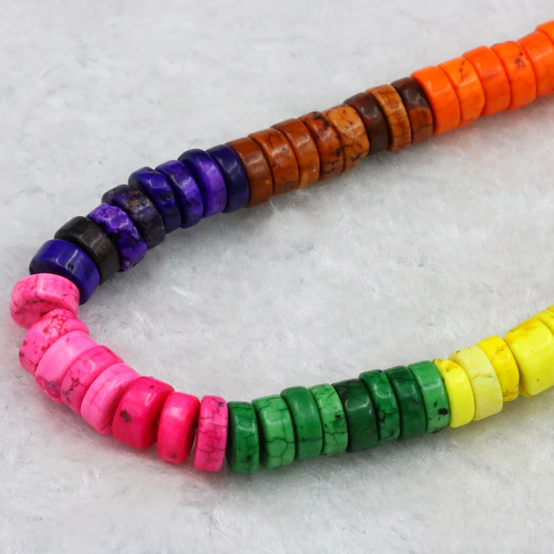 Oblate shape column multicolor Turkey Stone 3x4-8mm loose beads 15" 2 piece/lot DIY women fashion jewelry making gift
Oblate shape column multicolor Turkey Stone 3x4-8mm loose beads 15" 2 piece/lot DIY women fashion jewelry making gift