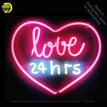 Neon Sign Real Glass Love 24hrs Neon Light Sign Beer Pub Restaurant Home Display Arcade signs handcraft Sign Publicidad 17x14
Neon Sign Real Glass Love 24hrs Neon Light Sign Beer Pub Restaurant Home Display Arcade signs handcraft Sign Publicidad 17x14