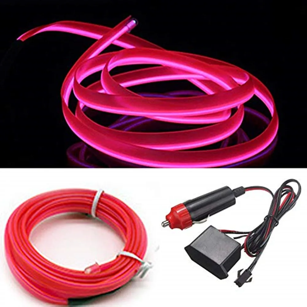 5 Meters Car Styling Ambient Light Interior Decoration Light EL Wire Easy Sew Flexible Led Neon Strip 12V Inverter Driver
5 Meters Car Styling Ambient Light Interior Decoration Light EL Wire Easy Sew Flexible Led Neon Strip 12V Inverter Driver