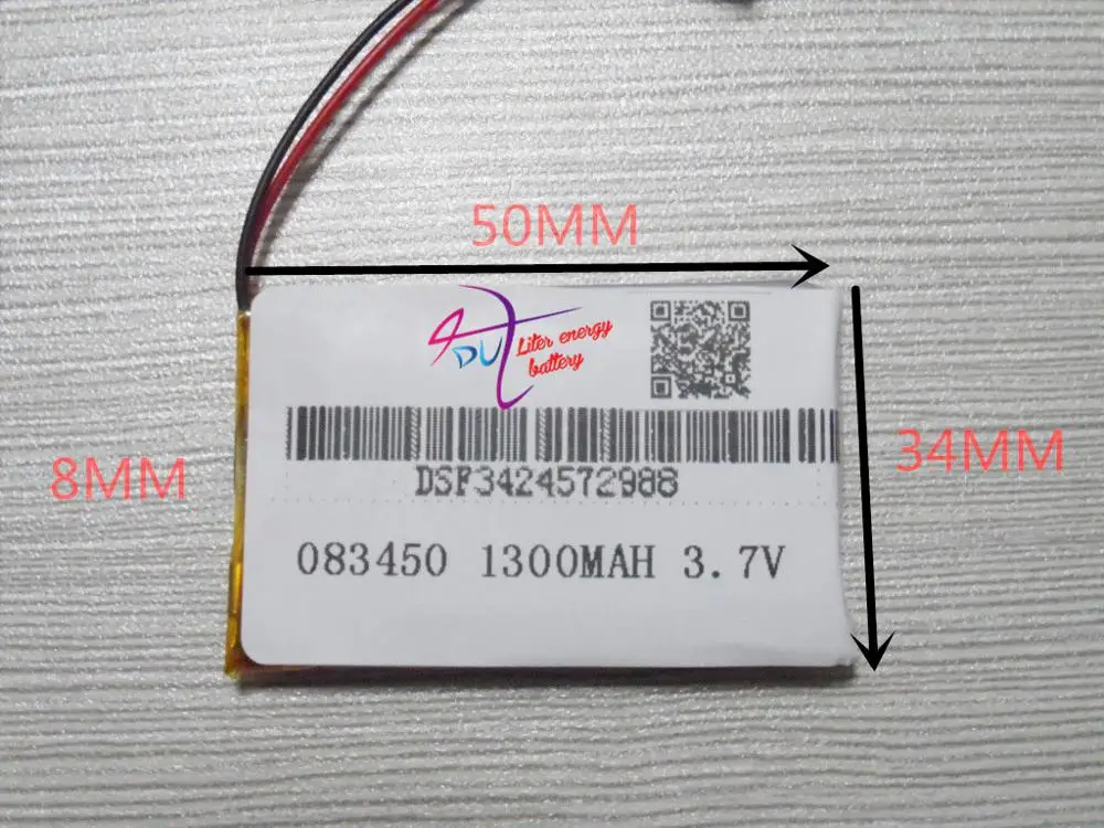 best battery brand 3.7V polymer lithium battery 083450 803450 1300mah MP4 MP5 GPS MP3 wireless telephone
best battery brand 3.7V polymer lithium battery 083450 803450 1300mah MP4 MP5 GPS MP3 wireless telephone