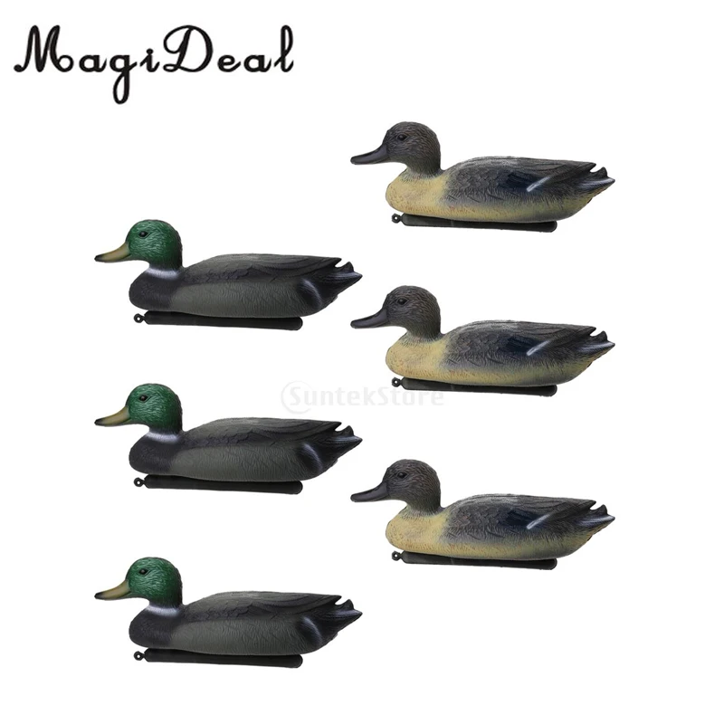 6 Pcs PE 3D Outdoor Hunting Duck Decoy Floating Lure W/ Keel For Outdoor Hunting Fishing Accessories Durable
6 Pcs PE 3D Outdoor Hunting Duck Decoy Floating Lure W/ Keel For Outdoor Hunting Fishing Accessories Durable