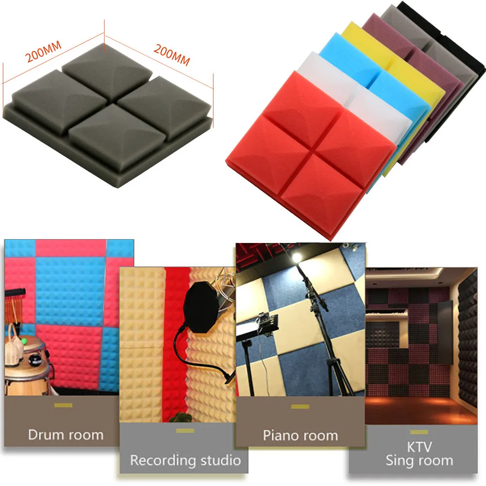 Acoustic Foam Panel Sound Stop Absorption Sponge Studio KTV Soundproof For Home Decoration #25
Acoustic Foam Panel Sound Stop Absorption Sponge Studio KTV Soundproof For Home Decoration #25