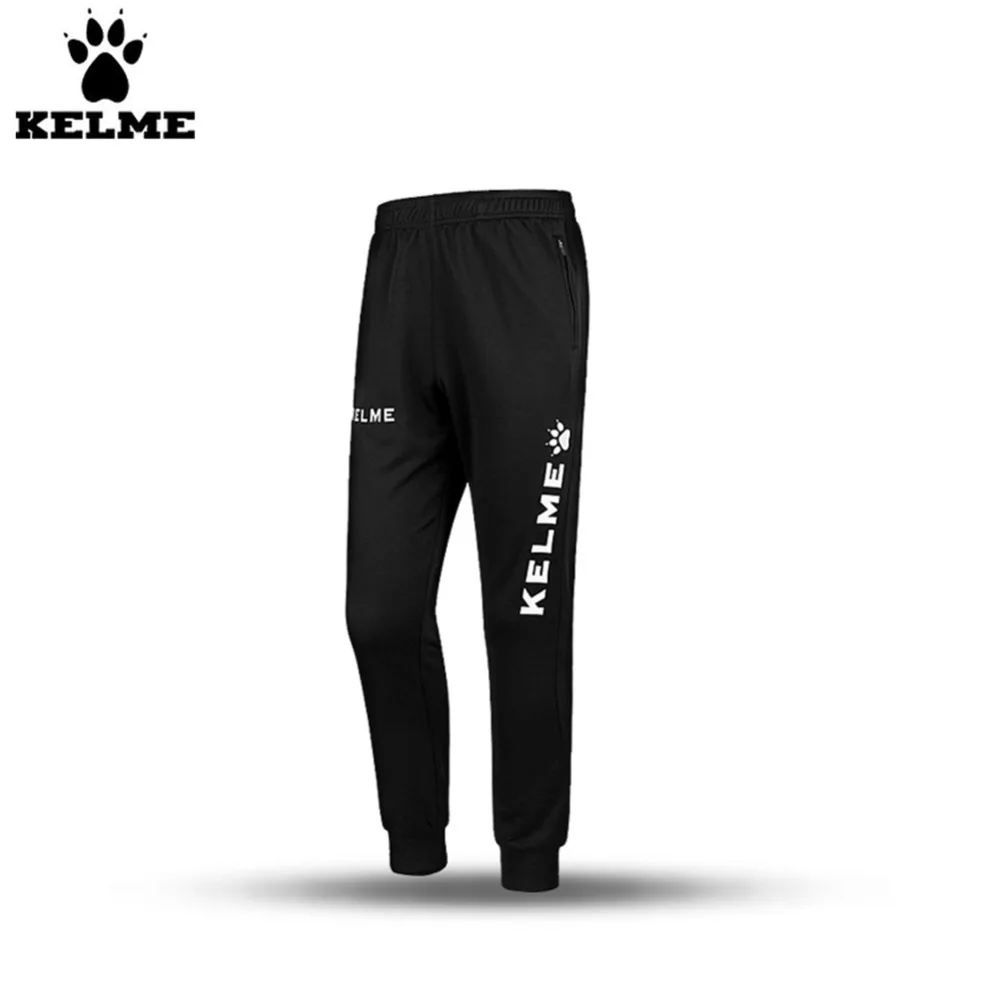 Image New KELME Soccer Pants Kids Elastic Bands Training Legs Pants K15Z424 Black
