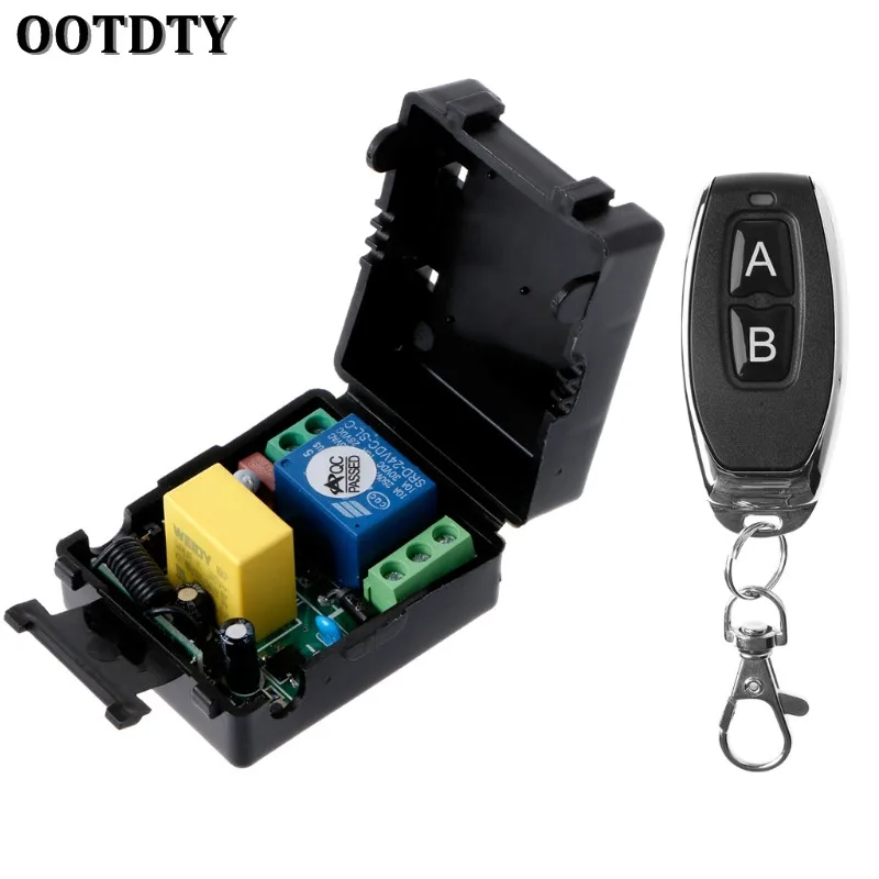 OOTDTY AC 220V 10A 1CH RF 315MHz Wireless Remote Control Switch Receiver+Transmitter Kit
OOTDTY AC 220V 10A 1CH RF 315MHz Wireless Remote Control Switch Receiver+Transmitter Kit
