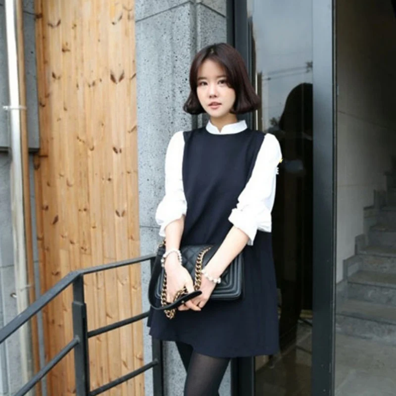 Casual Turtleneck Dress Loose Fashion Ruffled Fake Two-piece Collar Dress Clothing
Casual Turtleneck Dress Loose Fashion Ruffled Fake Two-piece Collar Dress Clothing