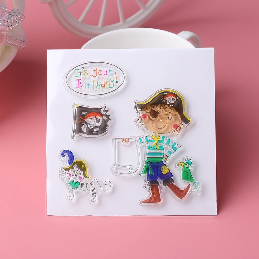 1Set New Cute Happy Birthday Pirates Scrapbooking DIY Album Cards Transparent Silicone Clear Sheet Stamps DIY Crafts Accessories
1Set New Cute Happy Birthday Pirates Scrapbooking DIY Album Cards Transparent Silicone Clear Sheet Stamps DIY Crafts Accessories
