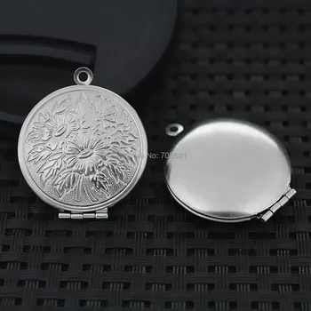 Stainless Steel SUS Photo Locket Pendant Flower Circle Locket European Charms DIY Findings Settings 27x32mm
Stainless Steel SUS Photo Locket Pendant Flower Circle Locket European Charms DIY Findings Settings 27x32mm
