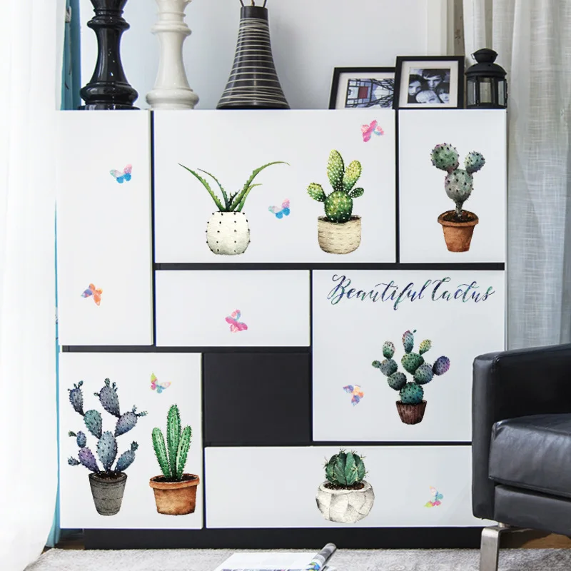 Cactus Potted Wall Sticker Cabinet Windowsill Stickers Muraux Muurstickers Home Decor Removable Wall Decal
Cactus Potted Wall Sticker Cabinet Windowsill Stickers Muraux Muurstickers Home Decor Removable Wall Decal