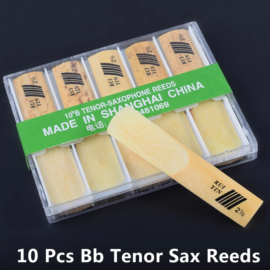 10pcs Bb Tenor Sax Reeds Ruiyin Falling B Saxophone Reed Wind Musical Instruments Accessories
10pcs Bb Tenor Sax Reeds Ruiyin Falling B Saxophone Reed Wind Musical Instruments Accessories