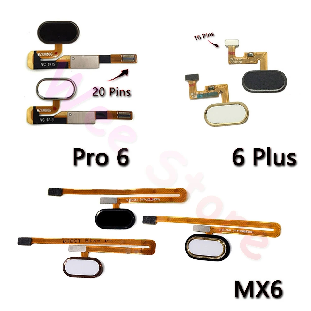 Шлейф с датчиком отпечатков пальцев для Meizu MX6 MX Pro 6 Plus оригинальные запасные
