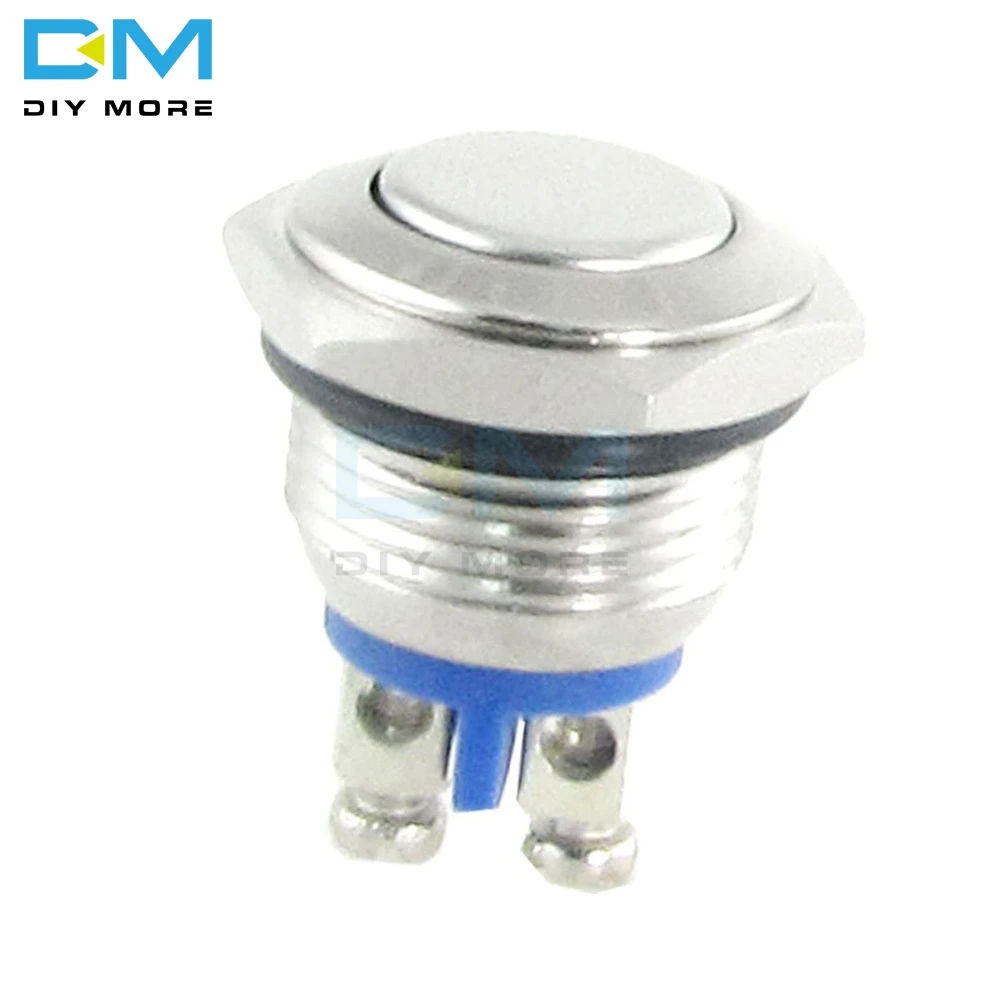 AC 250V 3A Stainless Steel Switch 16mm Metal Momentary Round Push Button Switch N O Normally Open
AC 250V 3A Stainless Steel Switch 16mm Metal Momentary Round Push Button Switch N O Normally Open