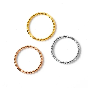 Round Rings For Women 1.5mm Thin Rose Gold/Silver/Gold Color Twist Rope Stacking Wedding Rings in Stainless Steel bijoux
Round Rings For Women 1.5mm Thin Rose Gold/Silver/Gold Color Twist Rope Stacking Wedding Rings in Stainless Steel bijoux